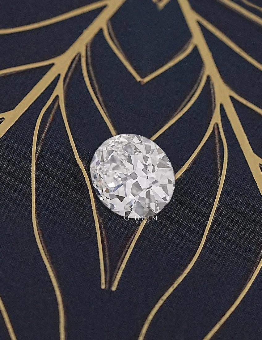 Old Mine Cut Oval Lab Grown Diamond Lab Grown Diamond