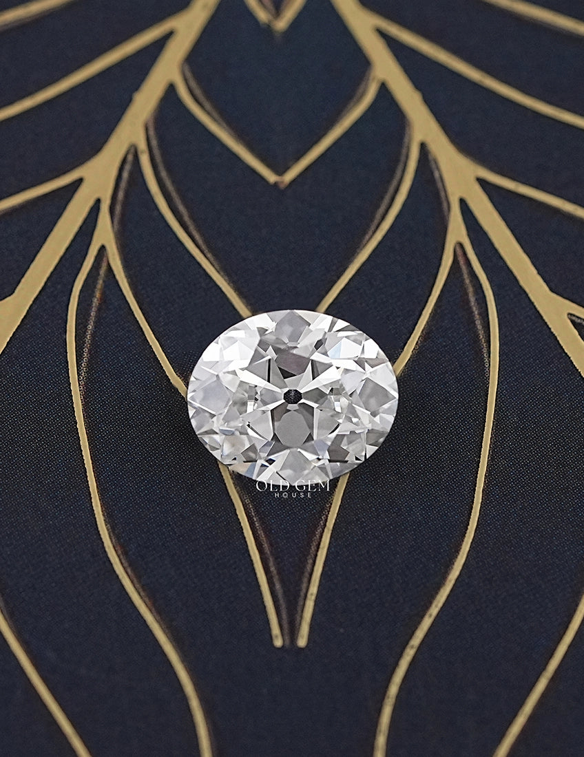 Old Mine Cut Oval Lab Grown Diamond Lab Grown Diamond