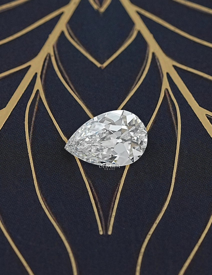 3.53 Carat Old Mine Pear Loose Lab Diamond Lab Grown Diamond