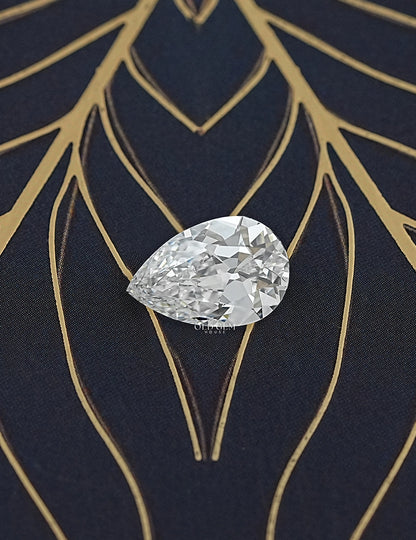 3.53 Carat Old Mine Pear Loose Lab Diamond Lab Grown Diamond