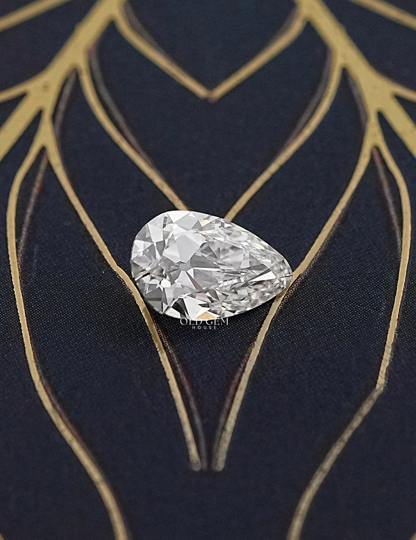 Loose Old Mine Pear Lab Grown Diamond-IJ/VS Lab Grown Diamond