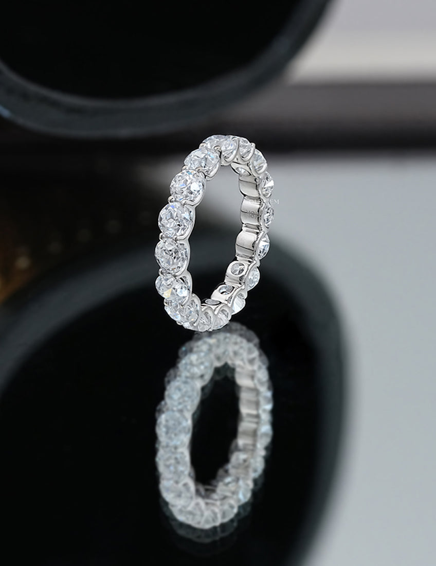 Old European Cut Eternity Wedding Band Wedding Band