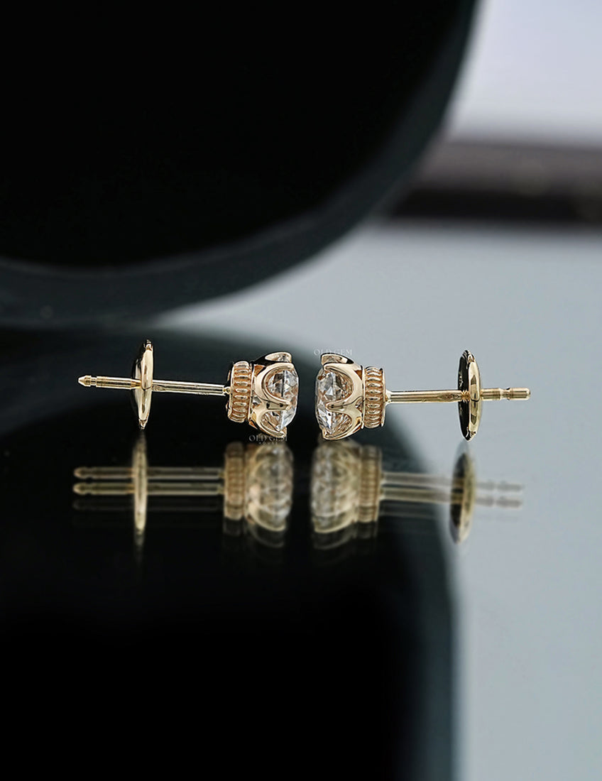 Old European Cut Round Diamond Stud Earring Earrings