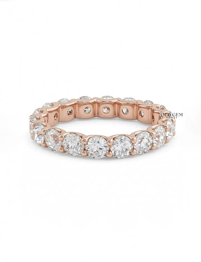 Old European Round Diamond Eternity Wedding Band Wedding Band