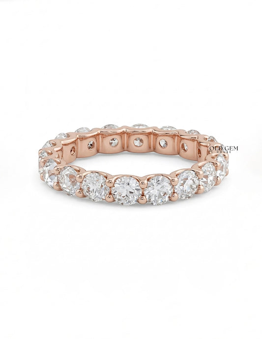 Old European Round Diamond Eternity Wedding Band Wedding Band