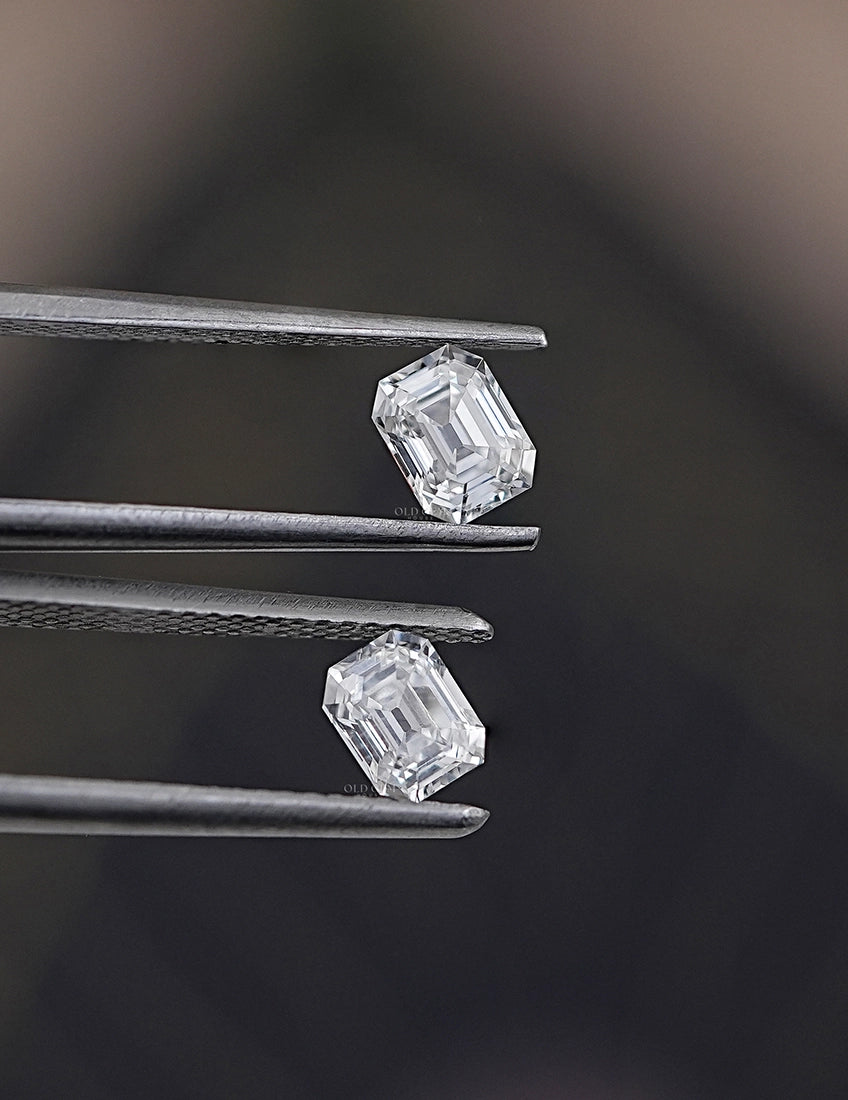 Old Mine Asscher Lab Diamond Matching Pair Lab Grown Diamond
