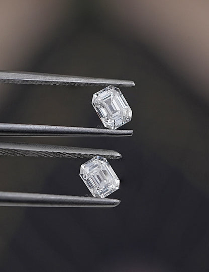 Old Mine Asscher Lab Diamond Matching Pair Lab Grown Diamond