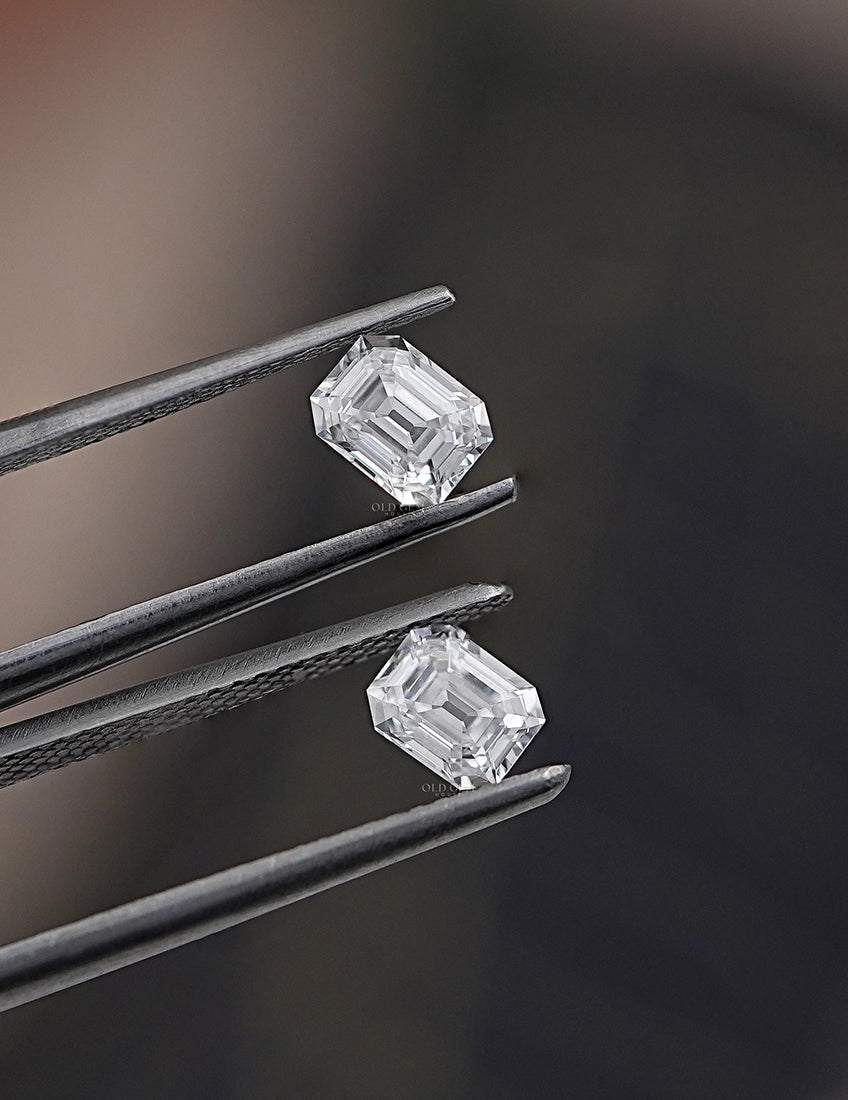 Old Mine Asscher Lab Diamond Matching Pair Lab Grown Diamond