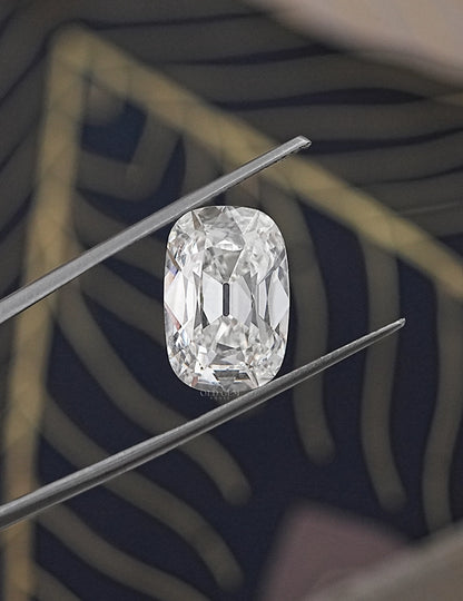 Certified Old Mine Cushion Cut Diamond - 8 Carat Lab Grown Diamond