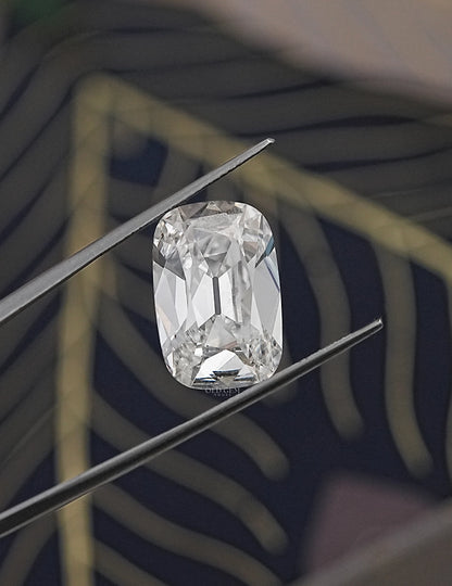 Certified Old Mine Cut Lab Grown Diamond - 10 Carat Lab Grown Diamond