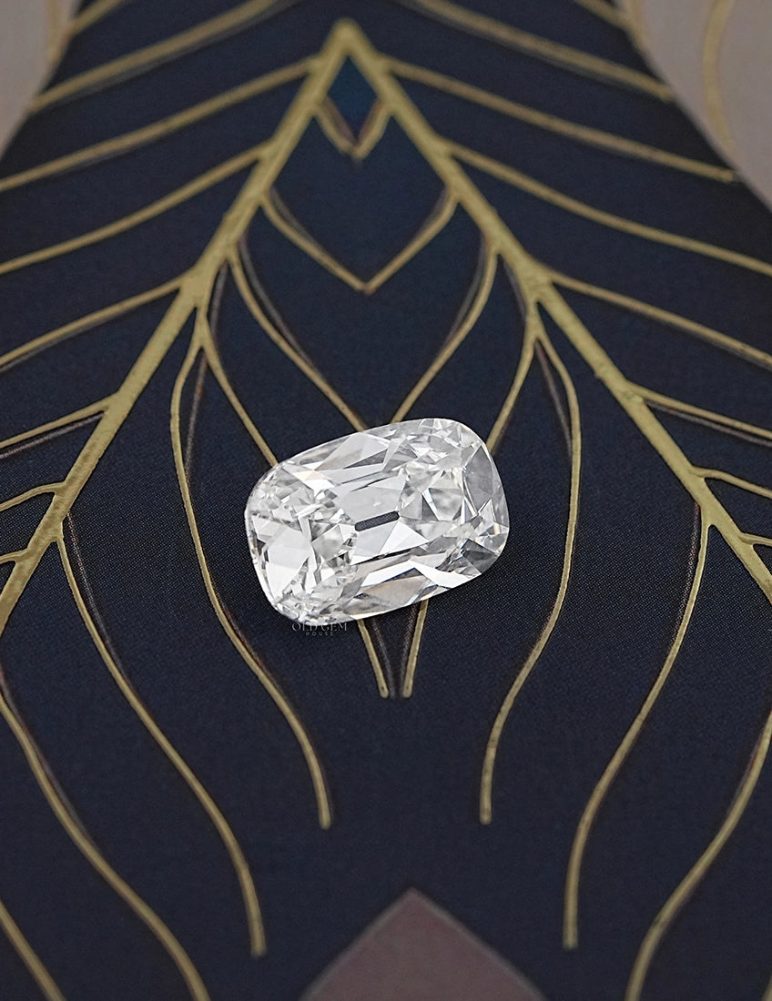 Certified Old Mine Cushion Cut Diamond - 8 Carat Lab Grown Diamond