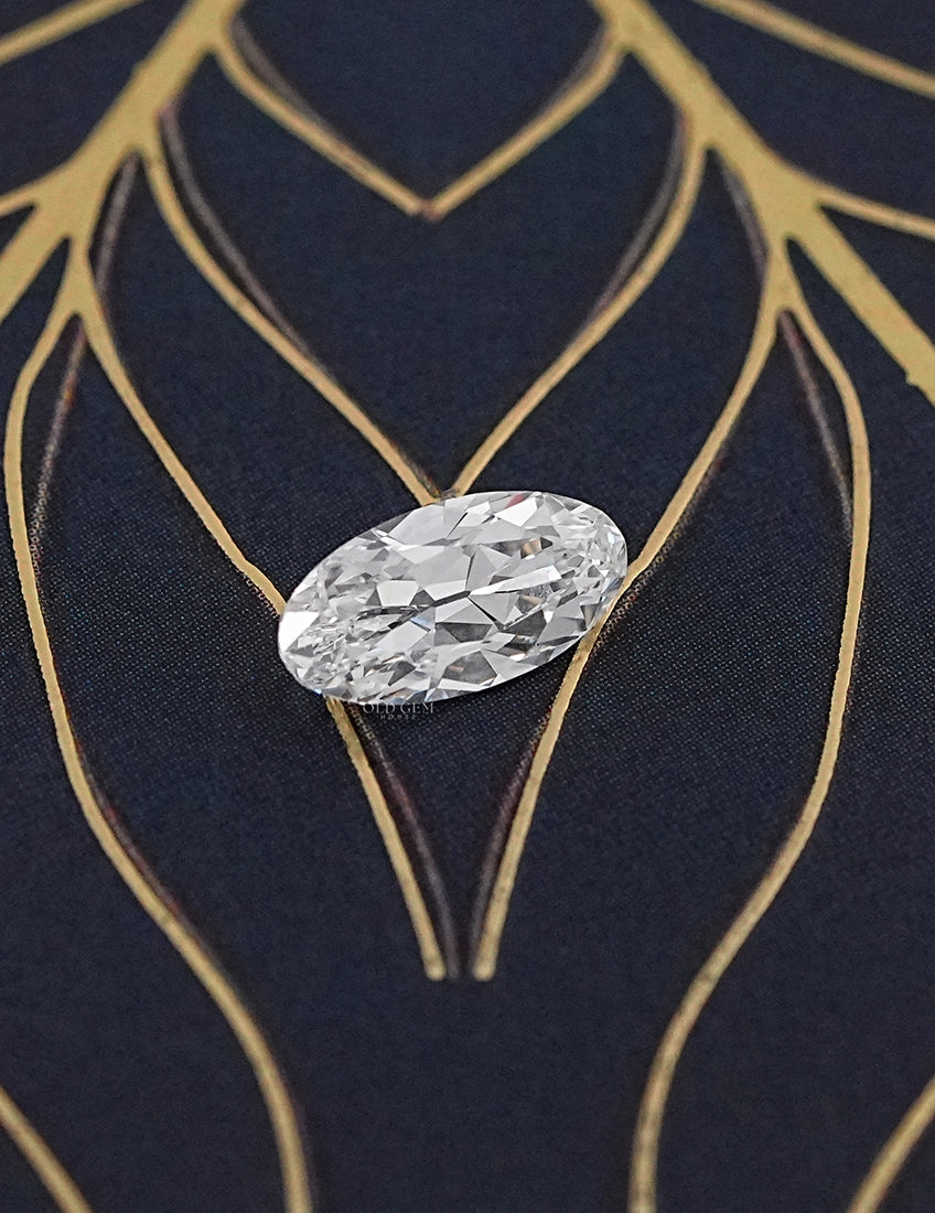 Old Mine Cut Moval Lab Diamond - 1.40 Carat Lab Grown Diamond