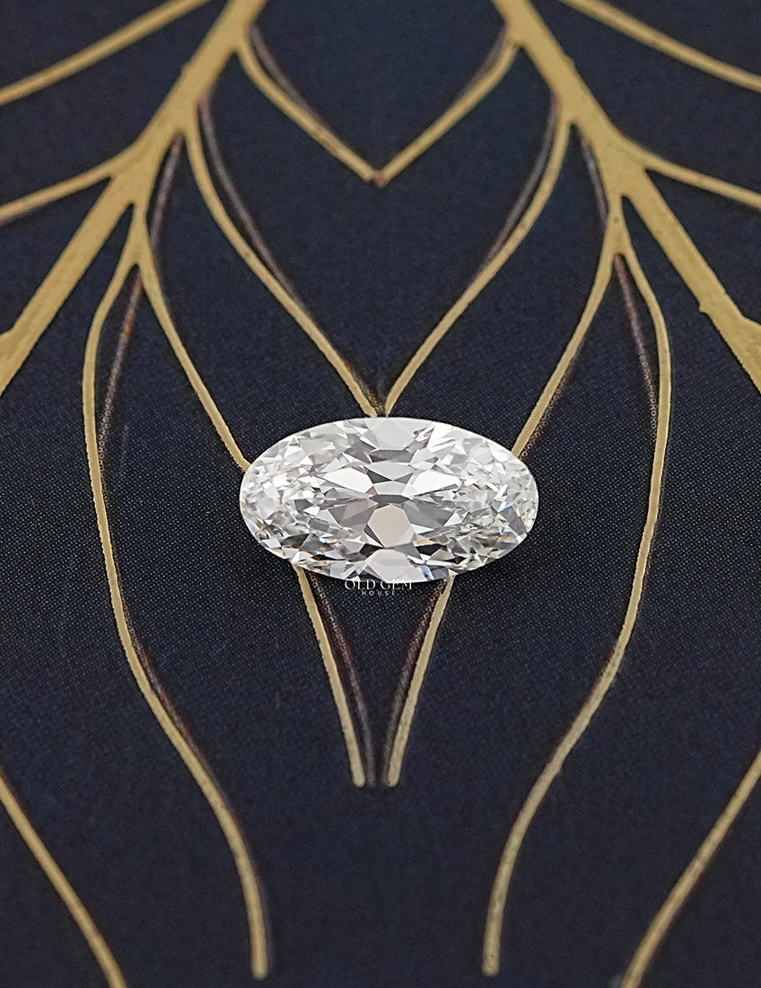 Old Mine Moval Cut Lab Grown Diamond