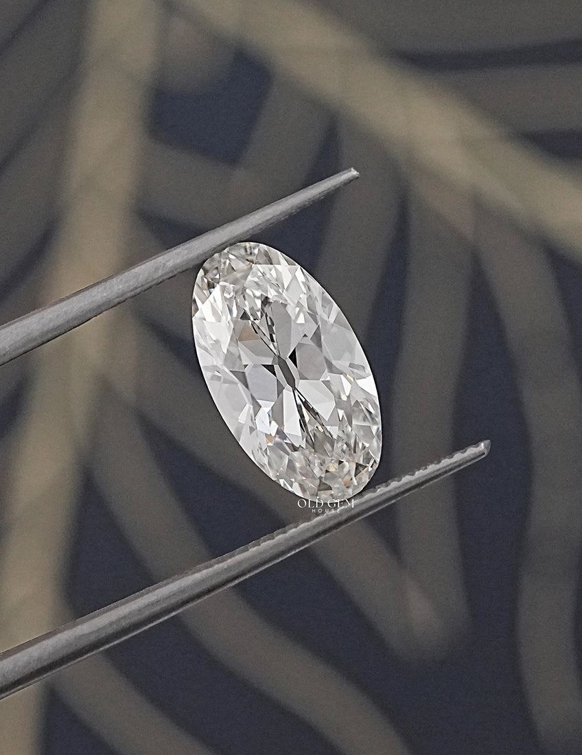 Old Mine Moval Cut Lab Grown Diamond