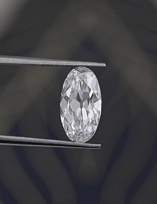 Old Mine Moval Lab Diamond -- 3.00 Ct Lab Grown Diamond
