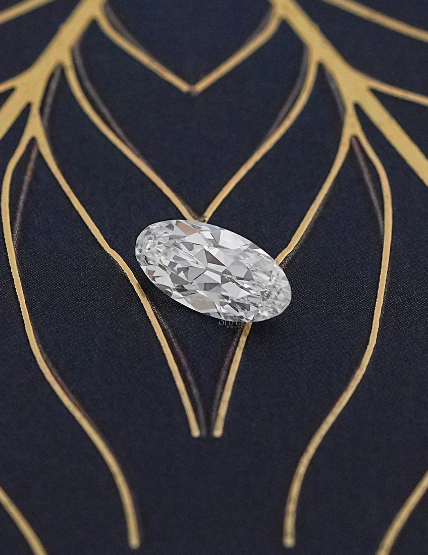Old Mine Cut Moval Lab Diamond - 1.40 Carat Lab Grown Diamond