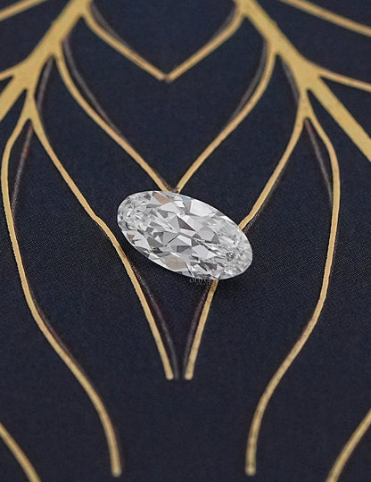 Old Mine Cut Moval Lab Diamond - 1.40 Carat Lab Grown Diamond