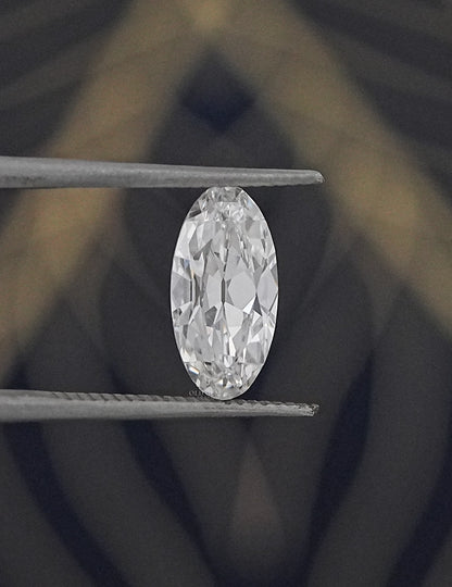 Old Mine Cut Moval Lab Diamond - 1.40 Carat Lab Grown Diamond