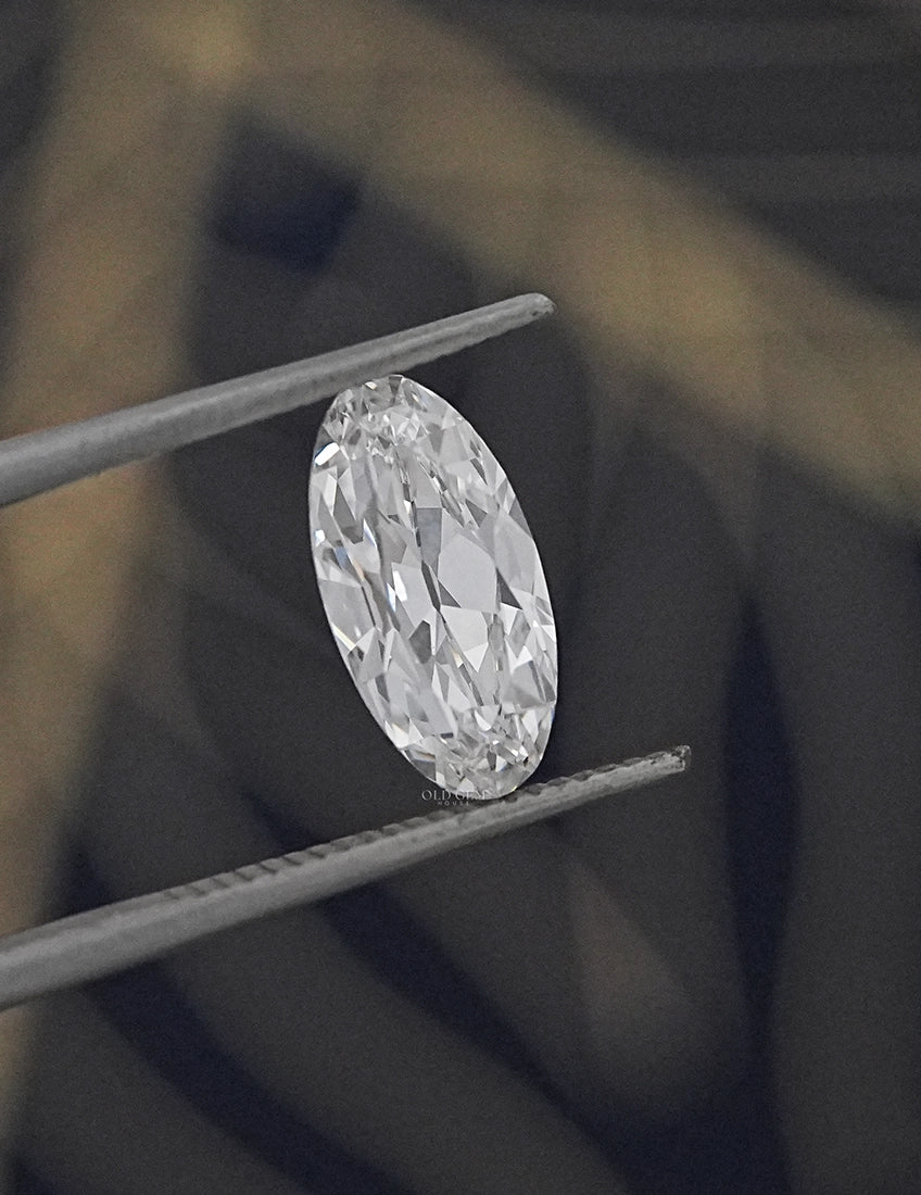 Old Mine Cut Moval Lab Diamond - 1.40 Carat Lab Grown Diamond