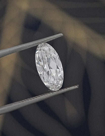 Old Mine Cut Moval Lab Diamond - 1.40 Carat Lab Grown Diamond