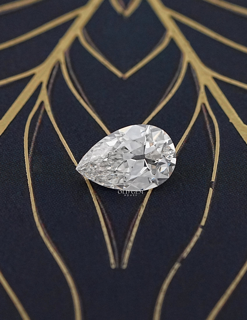 3 Carat Old Mine Pear Lab Grown Diamond Loose Lab Grown Diamond