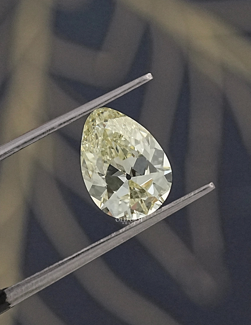 Old Mine Pear Lab Diamond - JK/VS