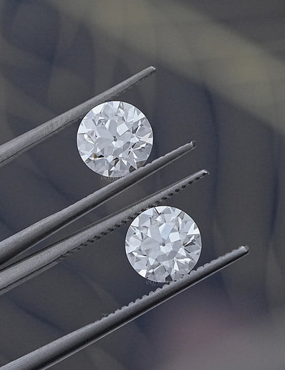 Paired Old European Round Lab Diamond -- 2.00 TCW Lab Grown Diamond