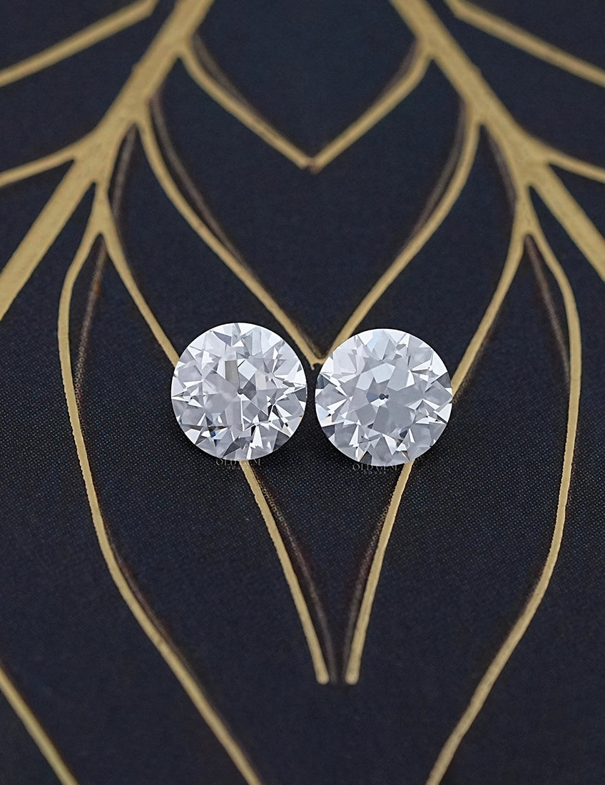Paired Old European Round Lab Diamond -- 2.00 TCW Lab Grown Diamond