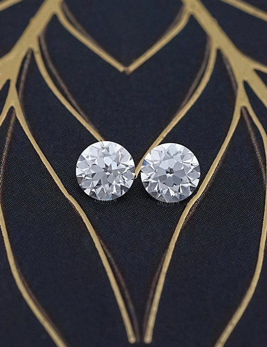 Paired Old European Round Lab Diamond -1.00 TCW Lab Grown Diamond