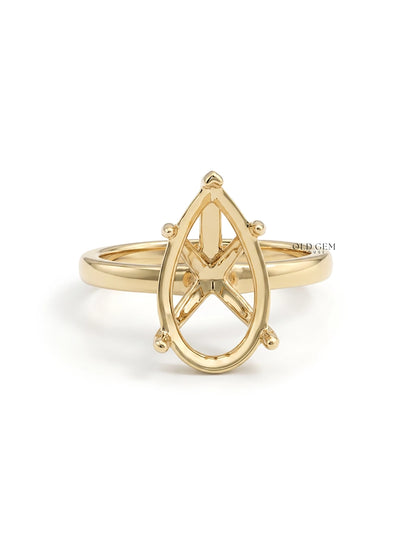 Pear Shape Semi Mount Engagement Ring Engagement Ring