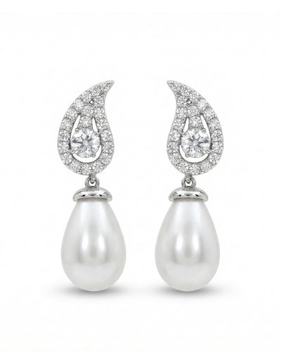Pearl Gemstone Drop Earring
