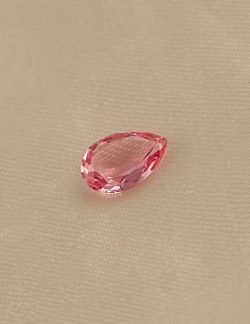 Pink Pear Cut Lab Loose Gemstone Gemstone