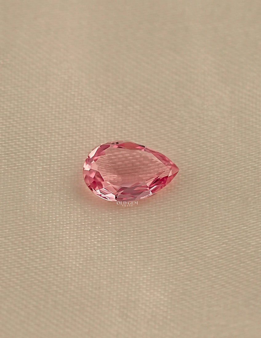 Pink Pear Cut Lab Loose Gemstone Gemstone