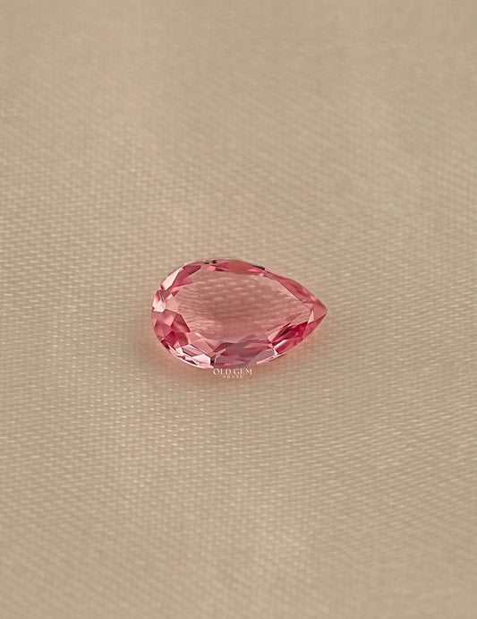 Pink Pear Cut Lab Loose Gemstone Gemstone