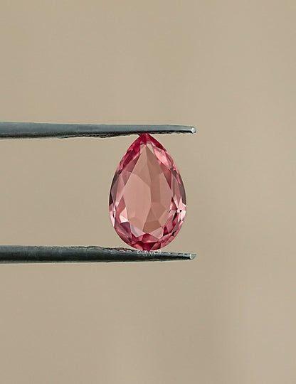 Pink Pear Cut Lab Loose Gemstone Gemstone