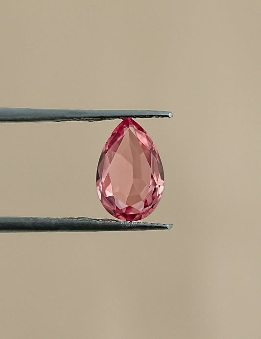Pink Pear Cut Lab Loose Gemstone Gemstone