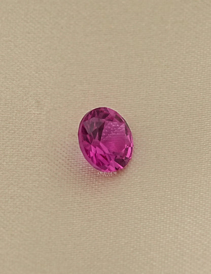 Pink Round Cut Lab Created Gemstone