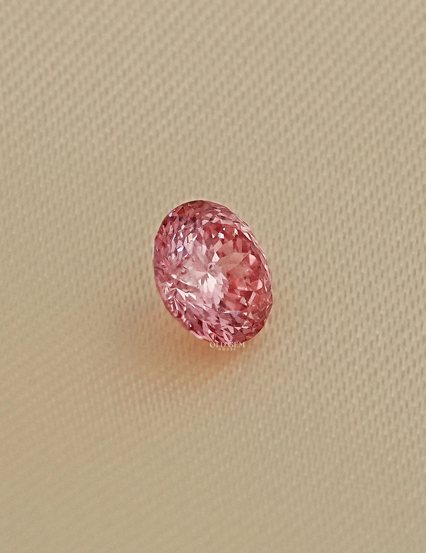Fancy Vivid Pink Portuguese Cut Lab Diamond Loose