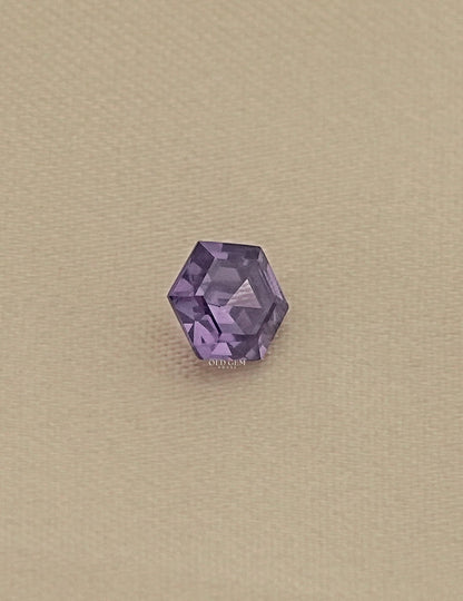 Purple Hexagon Semi Precious Gemstone