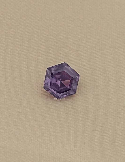 Purple Hexagon Semi Precious Gemstone