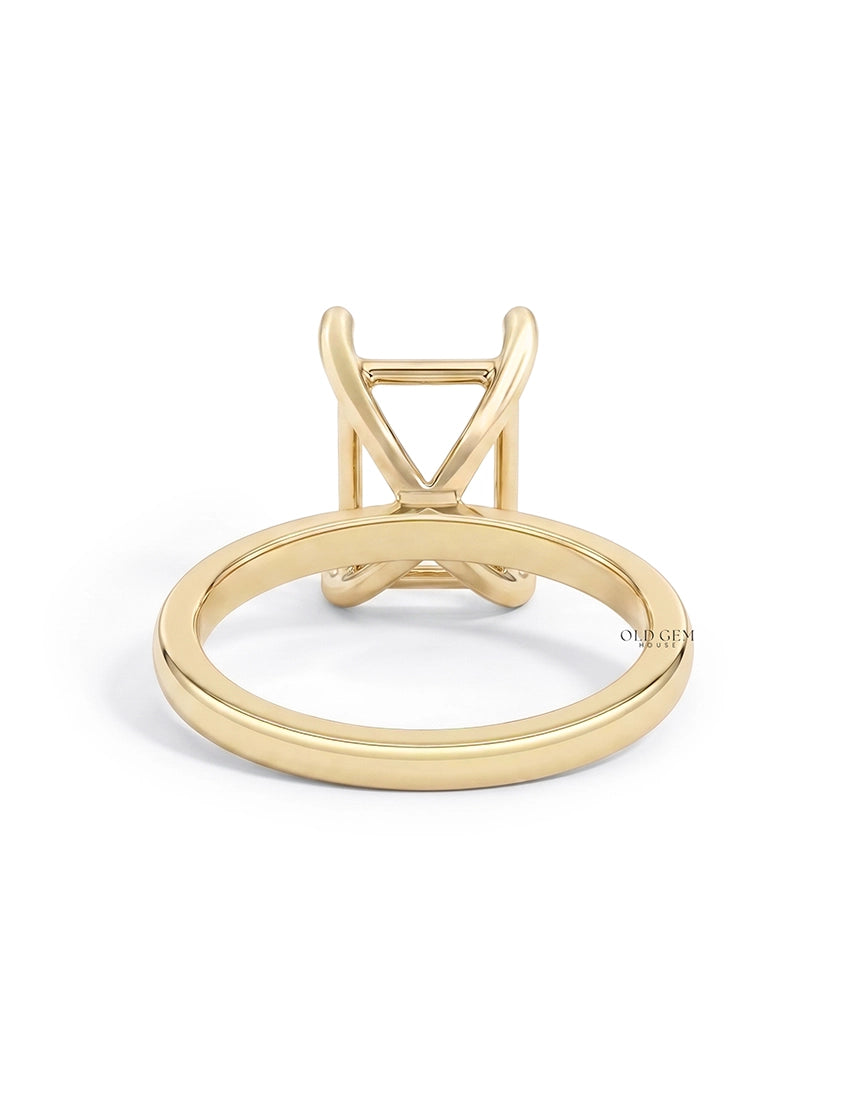 Radiant Cut Semi Mount Engagement Ring Engagement Ring