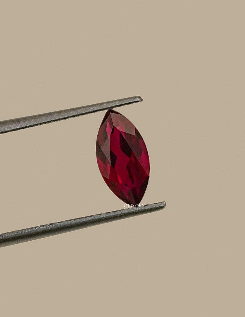 Marquise Cut Red Ruby Loose Gemstone Gemstone