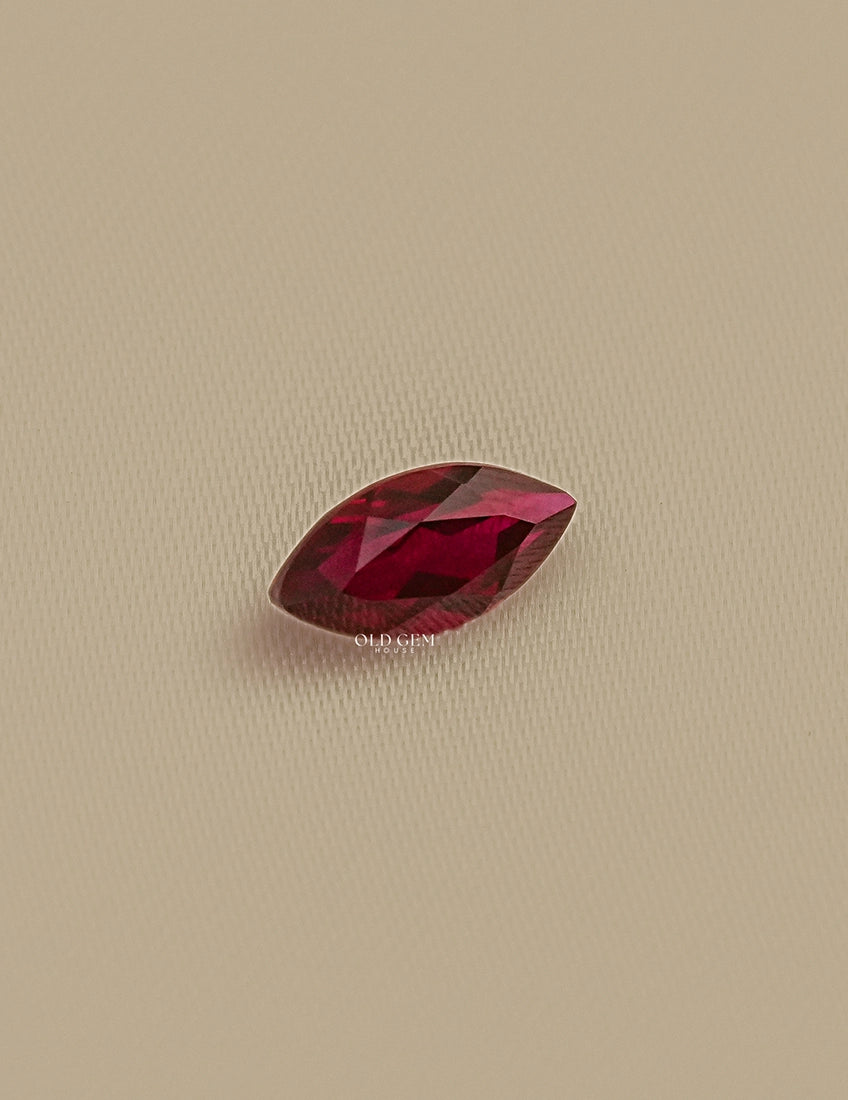 Marquise Cut Red Ruby Loose Gemstone Gemstone