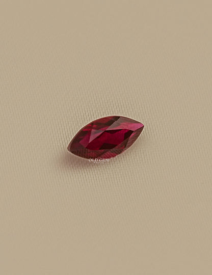 Marquise Cut Red Ruby Loose Gemstone Gemstone