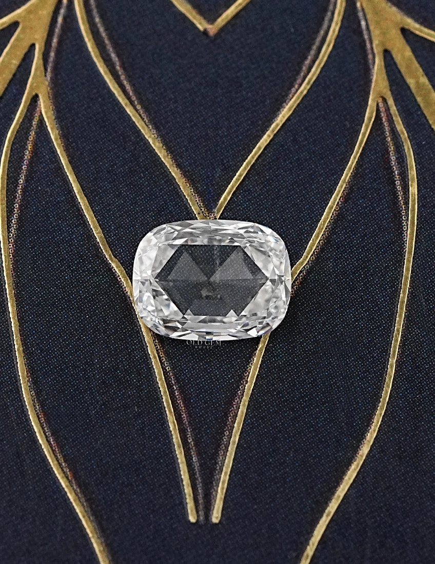 1.60 Carat Rose Cut Cushion Lab Diamond Lab Grown Diamond