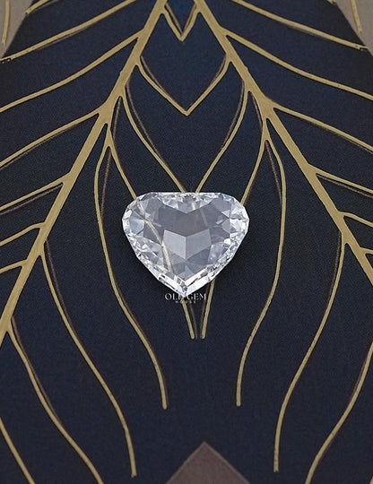 Rose Cut Heart Shaped Lab Grown Diamond Lab Grown Diamond