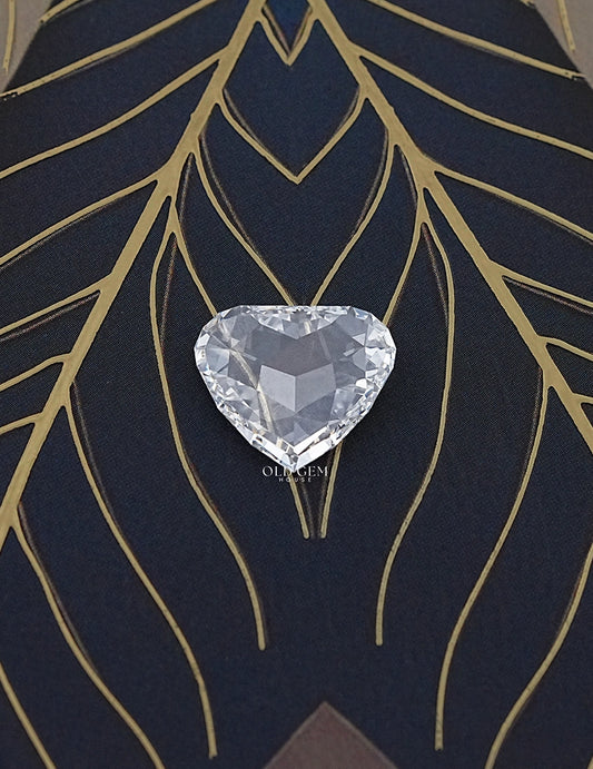Rose Cut Heart Shaped Lab Grown Diamond Lab Grown Diamond