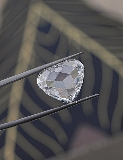 Rose Cut Heart Shape Lab Grown Diamond