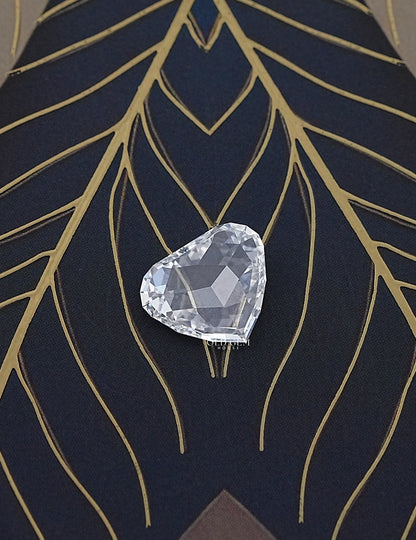 Rose Cut Heart Shape Lab Grown Diamond