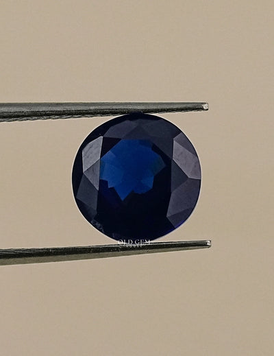 Sapphire Blue Round Cut Loose Gemstone